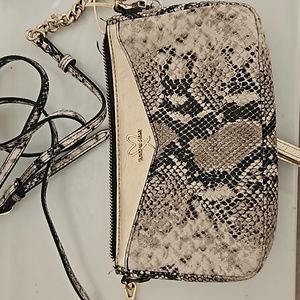 Victorias secret snake print crossbody clutch